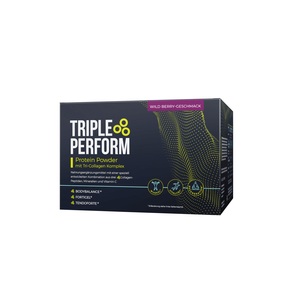 Triple Perform, 1-Monatspackung Protein Powder mit Tri-Collagen Komplex - 30x23,7g - Wild Berry, Protein Powder mit Tri-Collagen Komplex - 30x23,7g - Wild Berry