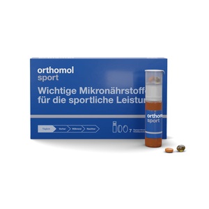 Orthomol pharmazeutische Vertriebs GmbH, Orthomol Sport Trinkfläschchen/Tabletten/Kapseln, Orthomol Sport - Mikronährstoffe für sportliche Leistung - mit Magnesium, Vitamin D und B12 - Trinkampullen/Tabletten/Kapseln