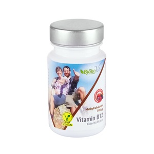 BjökoVit, Vitamin B12 mit Waldfrucht-Geschmack (60 Lutschtabletten), BjökoVit Vitamin B12 Lutschtabletten