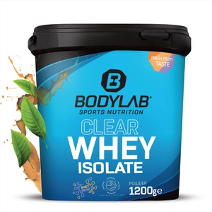 Bodylab24, Clear Whey Isolate - 1200g - Pfirsich-Eistee, Clear Whey Isolate - 1200g - Eistee Pfirsich