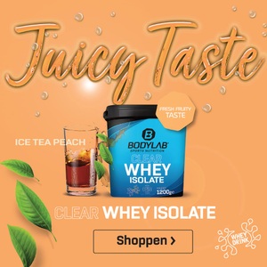 Bodylab24, Clear Whey Isolate - 1200g - Pfirsich-Eistee, Clear Whey Isolate - 1200g - Eistee Pfirsich