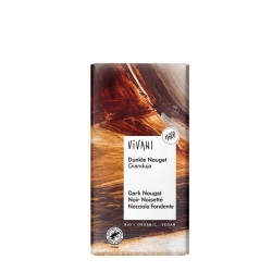 Vivani, Schokolade Dunkle Nougat Schokolade bio (100g), Dunkle Nougat Gianduja bio (100g)