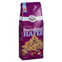Bauckhof, Bauckhof Bio Glutenfreies Hafermüsli, Beere, Bauckhof Hafermüsli mit Beeren, glutenfrei