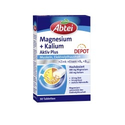 Abtei, Magnesium + Kalium Depot (30 Tabletten), Magnesium + Kalium Depot (30 Tabletten)
