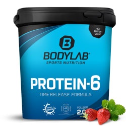 Bodylab24, Protein-6 - 2000g - Erdbeer, Protein-6 - 2000g - Erdbeer