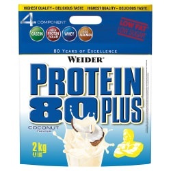 Weider, Weider Protein 80 Plus, Kokosnuss, Pulver, Protein 80 Plus - 2000g - Kokos
