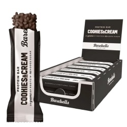 Barebells, Barebells Cookies & Cream Protein Riegel (12 x 55g), Barebells Cookies & Cream Protein Riegel (12 x 55g)