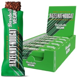 Barebells, Vegan Protein Bar - 12x55g - Hazelnut & Nougat, Vegan Protein Bar - 12x55g - Hazelnut & Nougat
