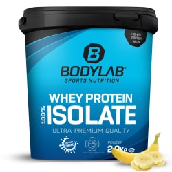 Bodylab24, Whey Protein Isolat - 2000g - Banane