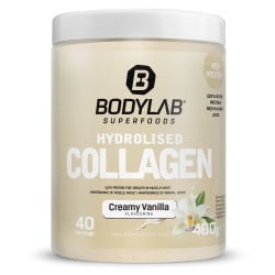 Bodylab24, Hydrolysed Collagen - 400g - Vanilla, Hydrolysed Collagen - 400g - Vanilla