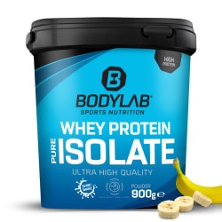Bodylab24, Whey Protein Isolat - 900g - Banana, Whey Protein Isolat - 900g - Banana