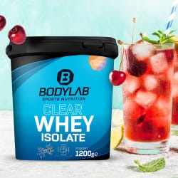 Bodylab24, Clear Whey Isolate - 1200g - Fresh Cherry, Clear Whey Isolate - 1200g - Fresh Cherry