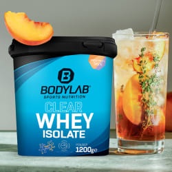 Bodylab24, Clear Whey Isolate - 1200g - Pfirsich-Eistee, Clear Whey Isolate - 1200g - Eistee Pfirsich