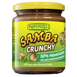 Bio Partner Schweiz AG, RAPUNZEL Samba Aufstrich Crunchy Glas 375 g, Samba Crunchy bio (250g)