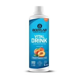 Bodylab24, Vital Drink Concentrated - 1000ml - Pfirsich-Passionsfrucht, Vital Drink Concentrated - 1000ml - Pfirsich-Passionsfrucht