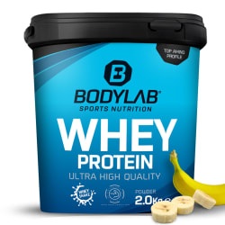 Bodylab24, Whey Protein - 2000g - Banane, Whey Protein - 2000g - Banane