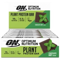 Optimum Nutrition, Plant Protein Bar - 12x60g - Chocolate Mint, Plant Protein Bar - 12x60g - Chocolate Mint