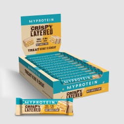 MyProtein, Crispy Layered Bar - 12x58g - White Chocolate Peanut, MyProtein Crispy Layered Bar White Chocolate Peanut (12x58g)