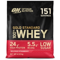 Optimum Nutrition, 100% Whey Gold Standard - 4530g - Strawberry, Optimum Nutrition 100% Whey Gold Standard Delicious Strawberry