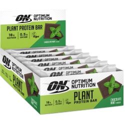 Optimum Nutrition, Plant Protein Bar - 12x60g - Chocolate Mint, Plant Protein Bar - 12x60g - Chocolate Mint