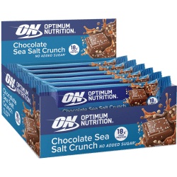 Optimum Nutrition, Chocolate Bar - 12x55g - Sea Salt, Optimum Nutrition Protein Bars Chocolate Sea Salt