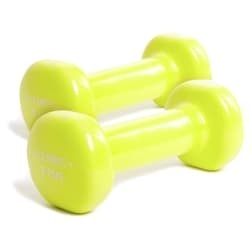 C.P. Sports, Gymnastikhanteln Paar - 0,75kg - Neongelb, Gymnastikhanteln Paar - 0,75kg - Neongelb