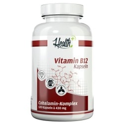 Zec Plus Nutrition, Health+ Vitamin B12 (120 Kapseln), Health+ Vitamin B12 (120 Kapseln)