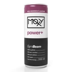 GymBeam, Moxy Power + Energy Drink - 330ml - Wild Berry, Moxy Power + Energy Drink - 330ml - Wild Berry