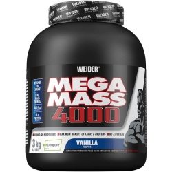Weider, Mega Mass 4000 - 3000g - Vanille, 