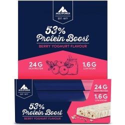 Multipower, 53% Protein Boost Bar - 20x45g - Berry Yoghurt, 53% Protein Boost Bar - 20x45g - Berry Yoghurt