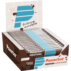 Powerbar, Protein Plus Low Sugar - 16x35g - Chocolate Espresso, Protein+ Low in Sugars - 16x35g - Chocolate Espresso