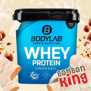 Bodylab24, Whey Protein - 2000g - White Chocolate Hazelnut Wafer