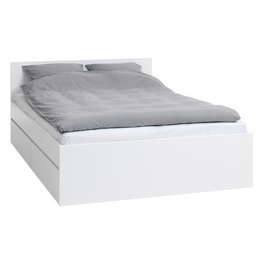 undefined, Bett LIMFJORDEN (180x200, 2 Schubladen, weiss), 
