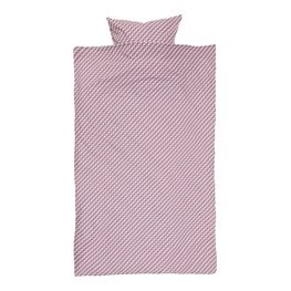 KRONBORG®, Linon-Bettwäsche TWEED (200x220, bordeaux), 