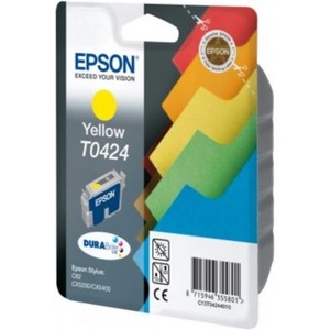 Epson, EPSON Tintenpatrone gelb 16ml, EPSON EPSON T0424 Druckerpatrone gelb passend für: Stylus C82;Stylus C82N;Stylus C82WN;Stylus CX 5300;Stylus CX5100;Stylus CX5200;Stylus CX5400