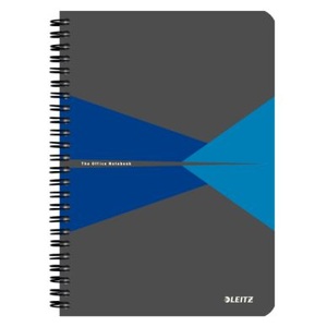 Leitz, LEITZ Collegeblock Office Card A5 44590035 blau liniert, Leitz Collegeblock Office Card, A5, blau, liniert, 4459-00-35