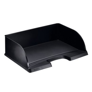 undefined, Leitz 52190095 Desktop Behälter u. Organisator, Leitz Briefkorb Jumbo Plus, quer, schwarz, 5219-00-95