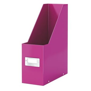 undefined, Leitz Click & Store Zeitschriftenständer Polypropylen Pink, Leitz Click & Store Stehsammler, pink, zusammenklappbar, 6047-00-23