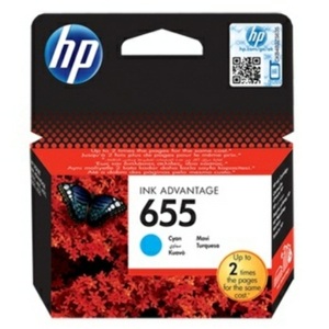 undefined, HP 655 Cyan Tintenpatrone, HP HP 655 Druckerpatrone cyan CZ110AE Replace: CA-655-C