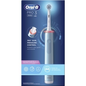 Oral-B Pro 3 3000 Sensitive Clean, Elektrische Zahnbürste