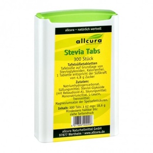 Allcura Naturheilmittel GmbH, allcura Naturheilmittel GmbH allcura Stevia Tabs, allcura Stevia Tabs