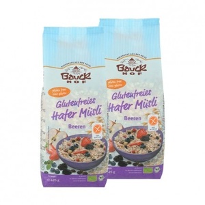 Bauckhof, Bauckhof Bio Glutenfreies Hafermüsli, Beere, Bauckhof Hafermüsli mit Beeren, glutenfrei