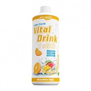 Best Body Nutrition, Best Body Nutrition Low Carb Vital Drink - Brazilian Sun, Vital Drink Konzentrat - 1000ml - Brazilian Sun