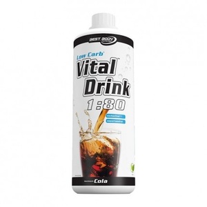 Best Body Nutrition, Best Body Nutrition Low Carb Vital Drink - Cola, Vital Drink Konzentrat - 1000ml - Cola