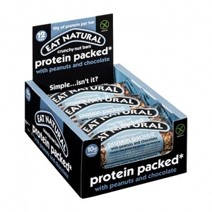 EAT NATURAL, EAT NATURAL Knuspriger Nussriegel, Schoko-Erdnuss, 