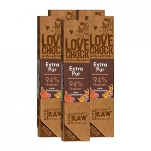 Lovechock, Lovechock Bio rohe Schokolade Bars, Extra Pur, LOVECHOCK Extra Pur 94% Kakao
