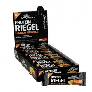 Layenberger, Layenberger LowCarb.One Protein Riegel, Mango Orange, High Protein Riegel - 18x35g - Mango-Orange