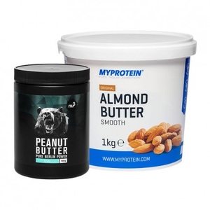 nu3, 2 x nu3 Bio Kokosöl + MyProtein Mandelbutter, 