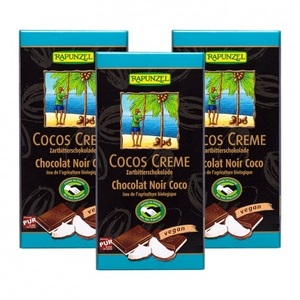 RAPUNZEL, RAPUNZEL Bio Cocos Creme Zartbitter Schokolade, RAPUNZEL Bio Cocos Creme Zartbitter Schokolade