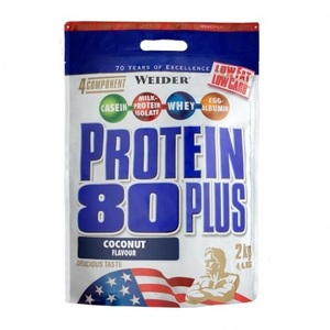 Weider, Weider Protein 80 Plus, Kokosnuss, Pulver, Protein 80 Plus - 2000g - Kokos